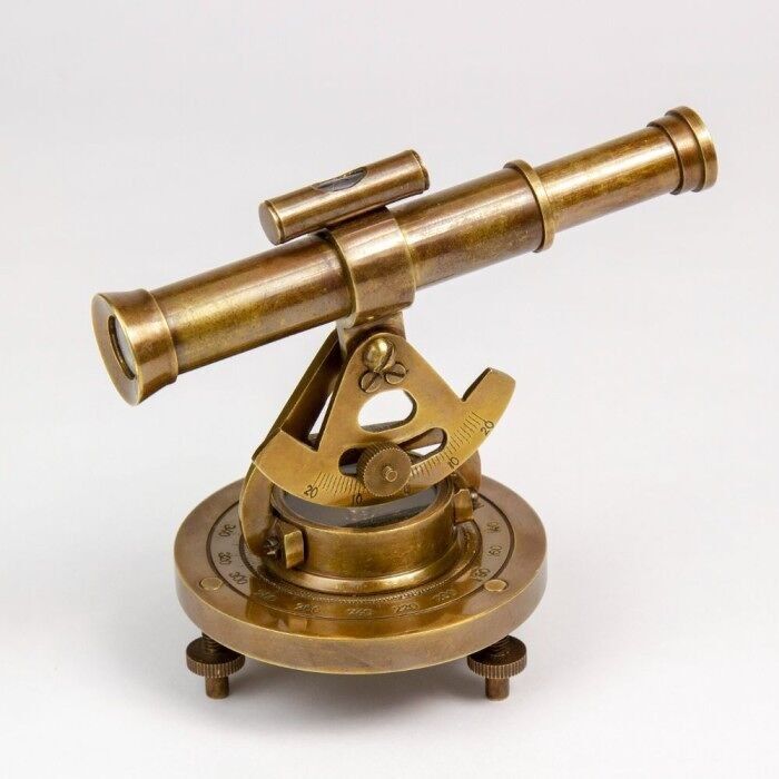 Alidada in Ottone Finitura Anticata, 10cm