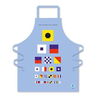 Tablier avec tableau d'acuité visuelle du marin