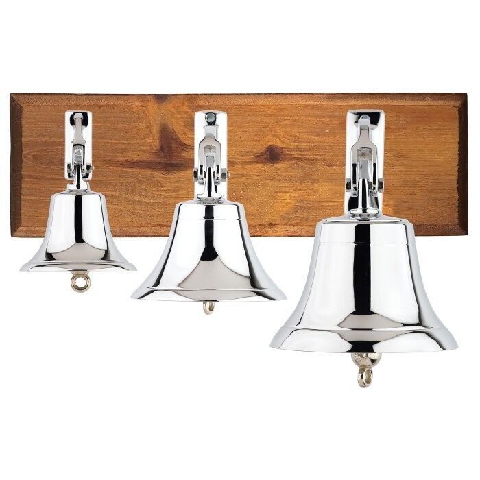 Campana della nave, cromata, 6"