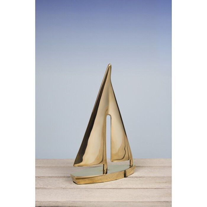 Yacht in ottone, 14x23cm
