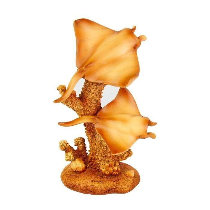 Corallo e raggi intagliati effetto legno, naturale, 18 cm