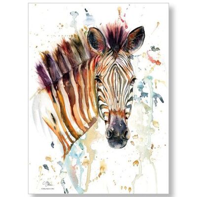 Torchon zèbre coloré de Meg Hawkins