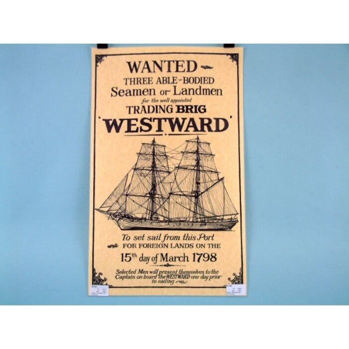 Poster Westward, piatto 52x32cm
