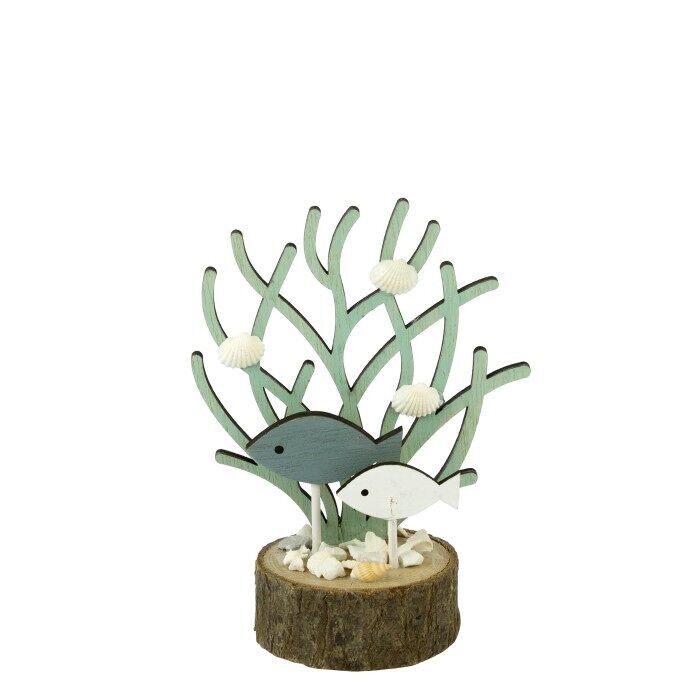 Corallo e pesci con conchiglie, 15 cm