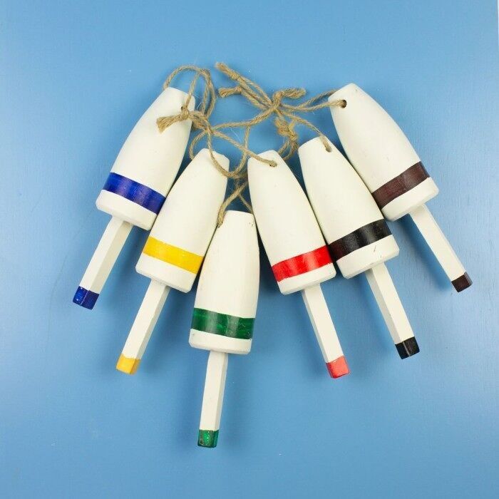 Galleggianti da pesca in legno, 6 assortiti