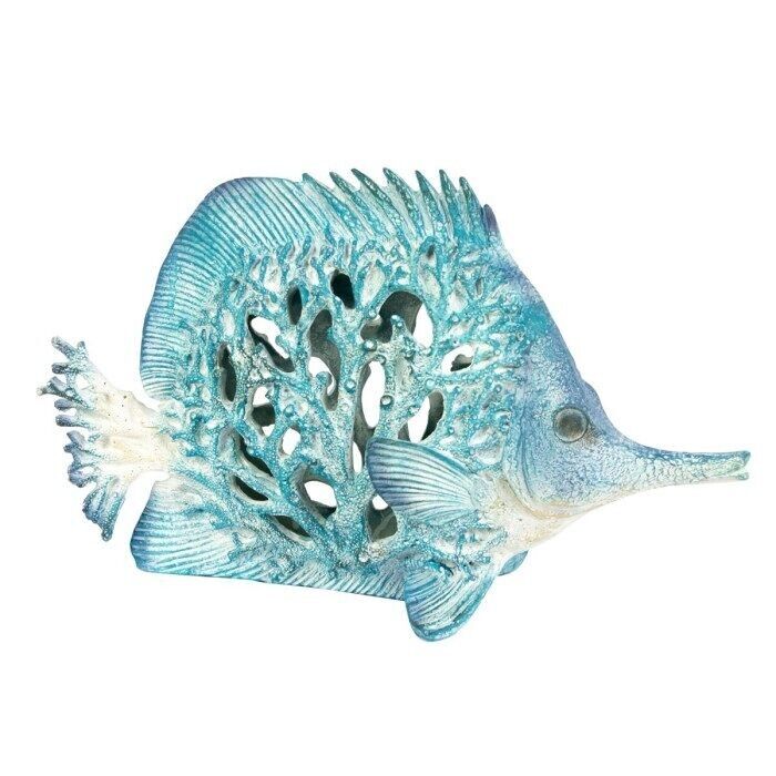 Coral Creatures - Pesce farfalla dal naso lungo, blu, 35 cm