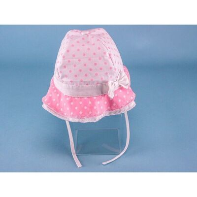 Bonnet à pois pour bébé