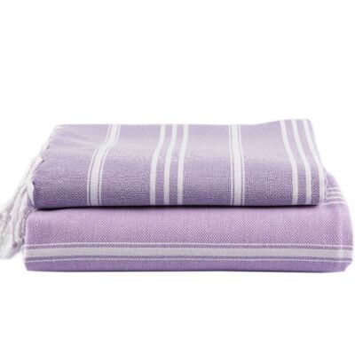 Trendiges Hammam-Handtuch aus Baumwolle, Lavendel