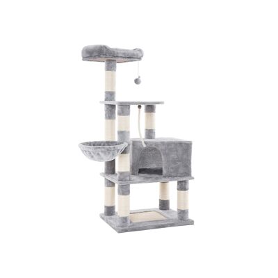 Kattenboom con torre alta 138 cm grigio