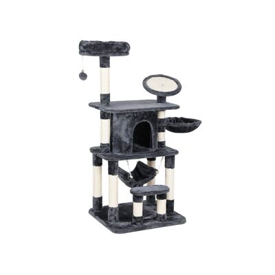Kattenboom con krabplank 145 cm grigio