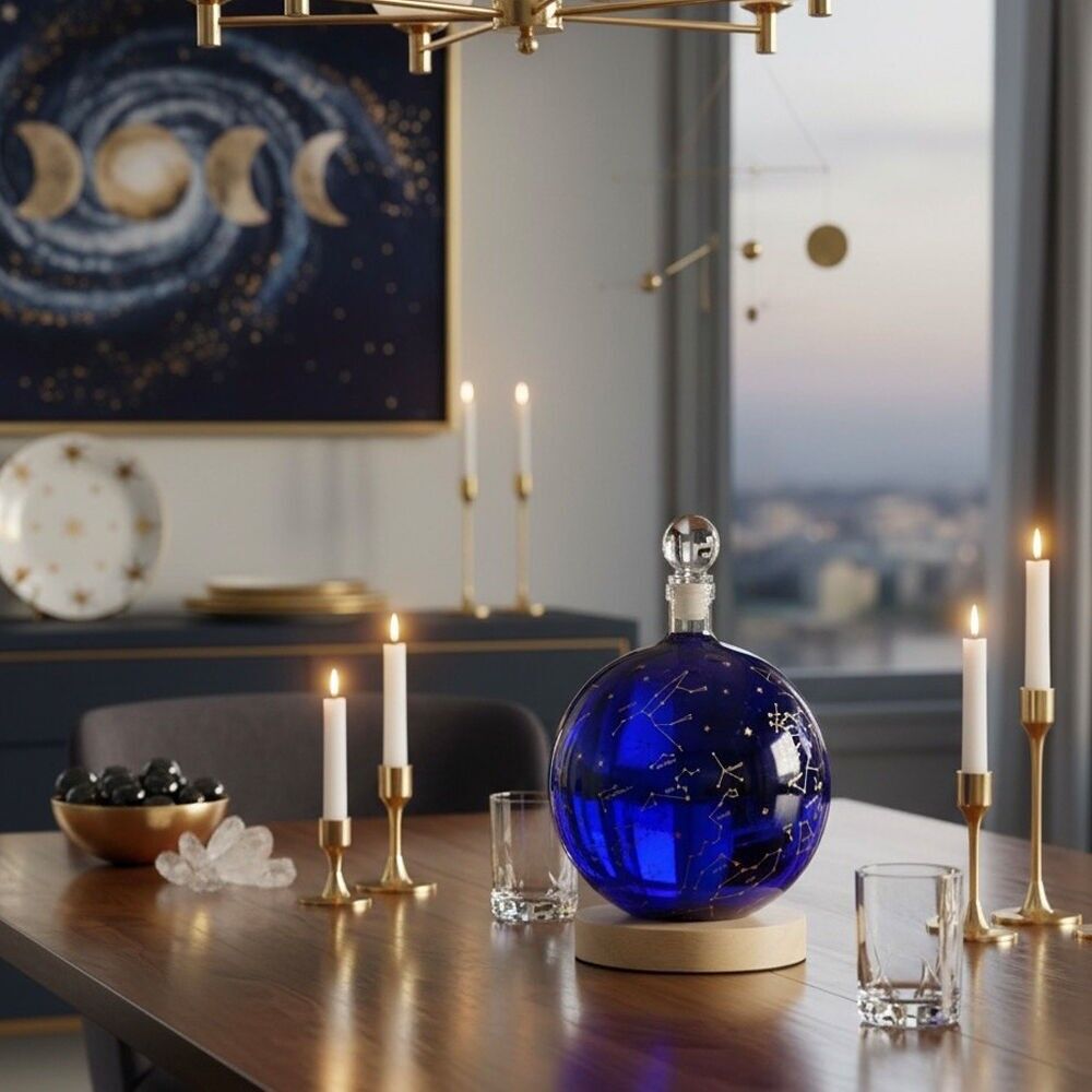 Bar Originale Constellation Globe Decanter with colour changing Light