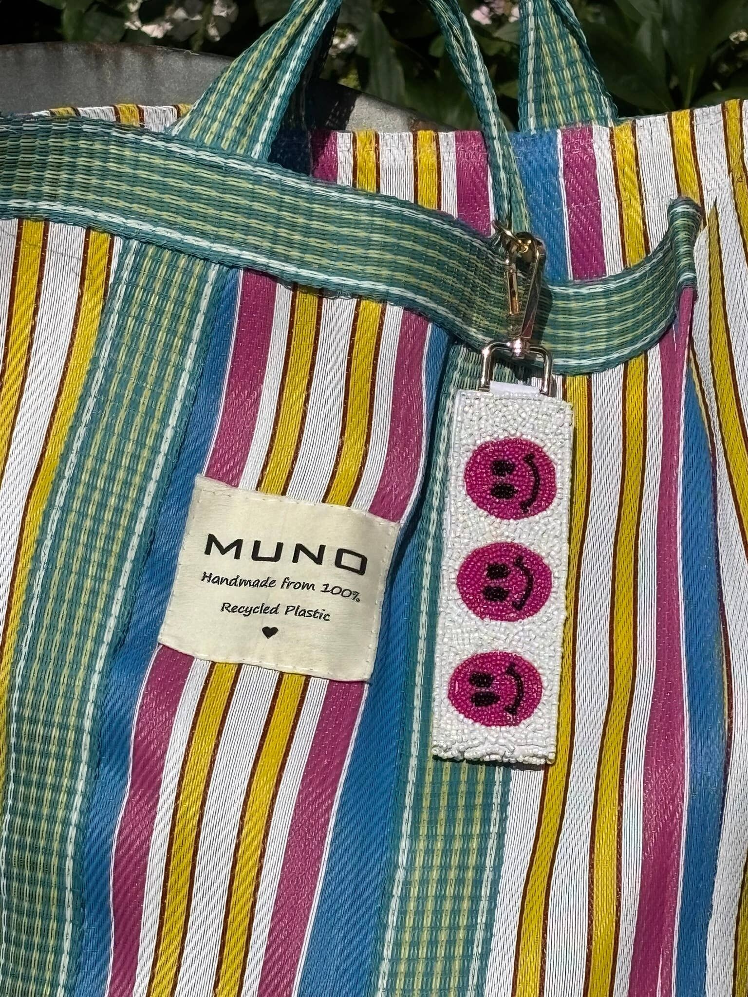 Smiley Faces Perlen Schlüsselanhänger