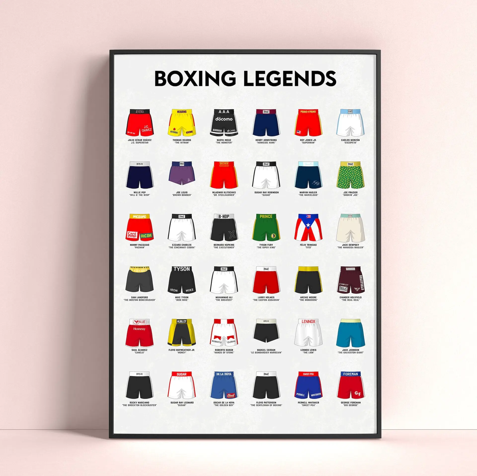 Buy wholesale Boxing Legends poster