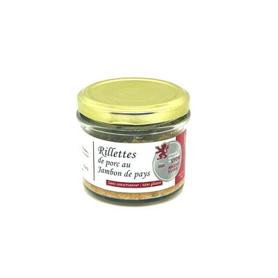 Rillettes di maiale al prosciutto di campagna - Medaglia d'argento al concorso internazionale di Lione 2025 - 80 g