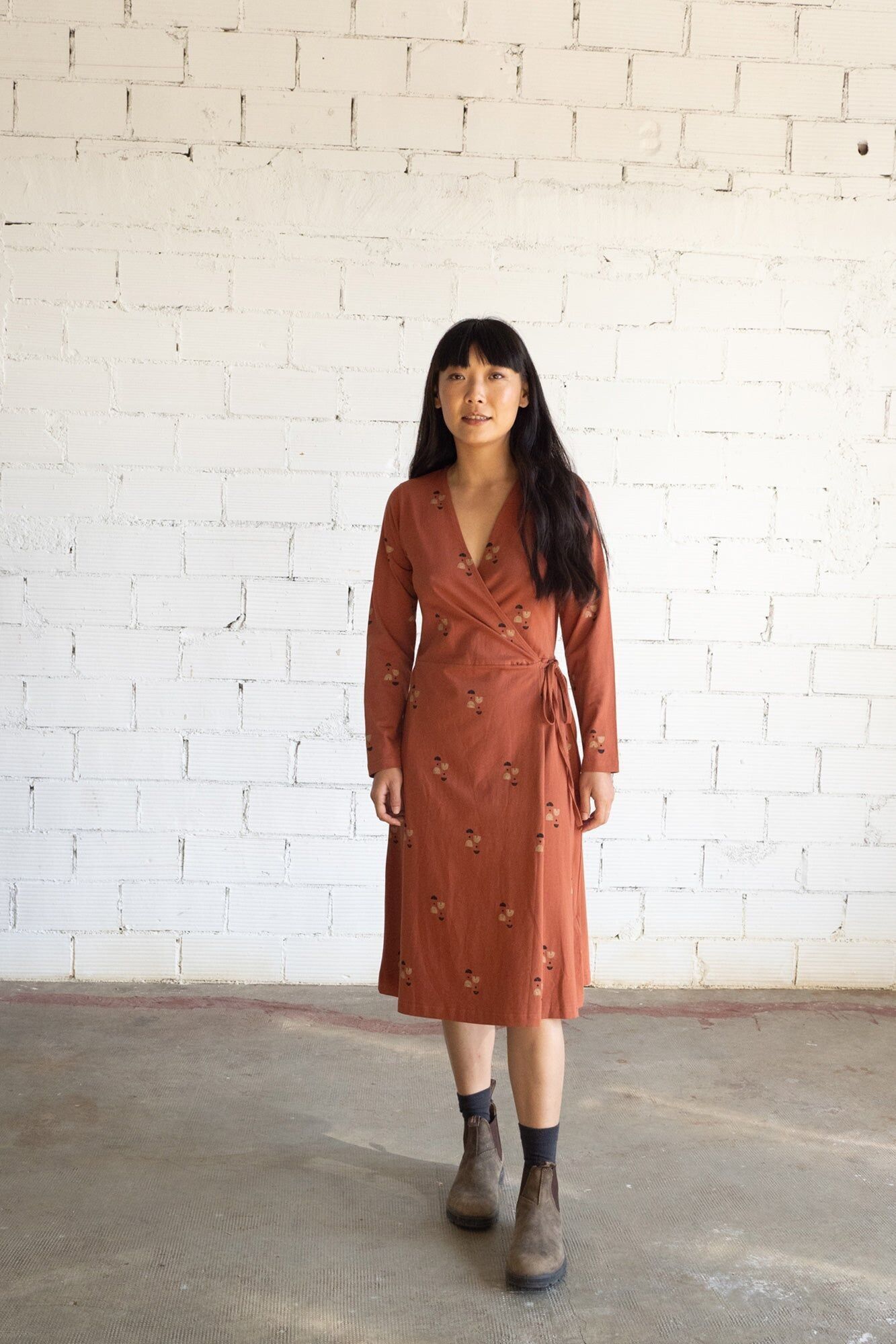 Gemma Crossover-Kleid Twilight Mars Red