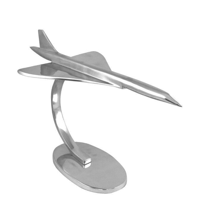 Scultura Concorde in alluminio, 71 cm