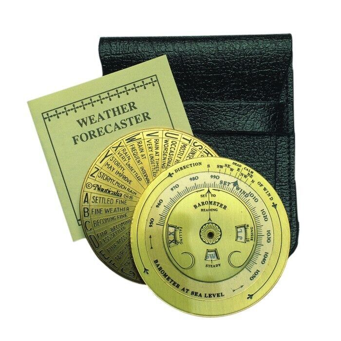 Previsore meteorologico tascabile in ottone