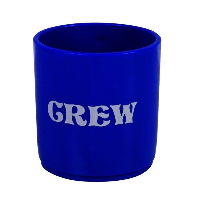 Tazza impilabile infrangibile "Crew", blu, 245 ml