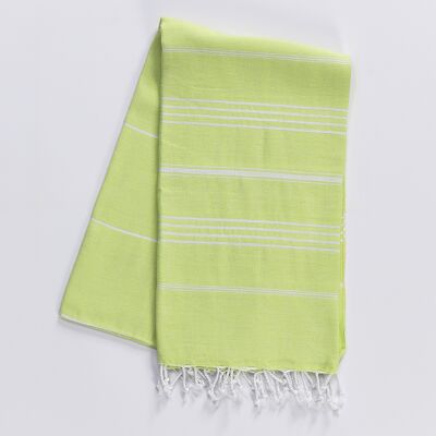 Asciugamano Hammam alla moda in cotone, lime