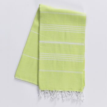 Essuie-mains tendance Hammam en coton, citron vert 1