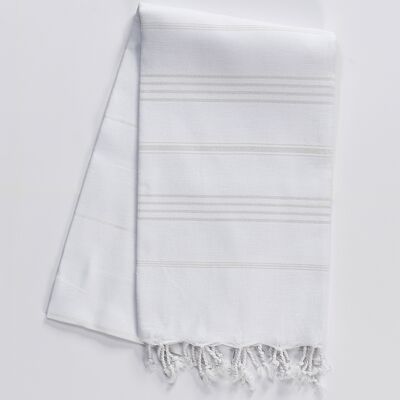 Trendy Cotton Hammam Hand Towel, White