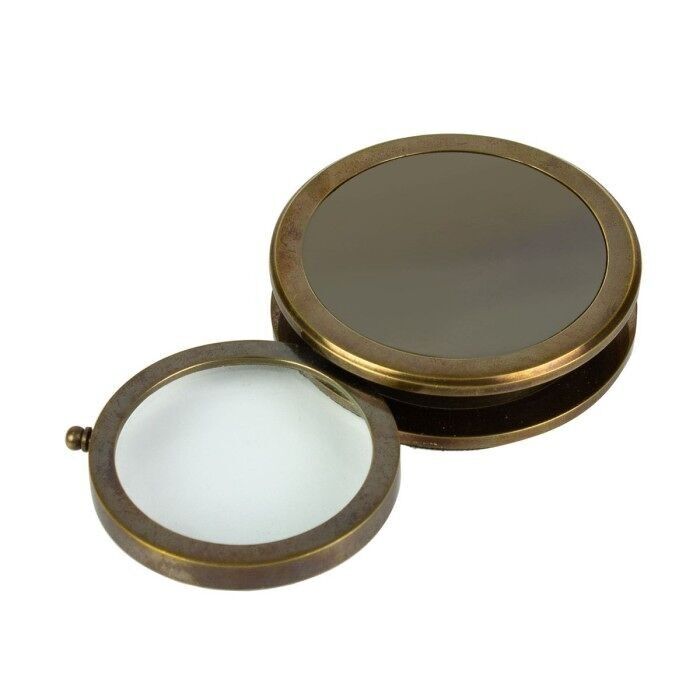 Lente d'ingrandimento da navigatore, finitura anticata, 6.5cm