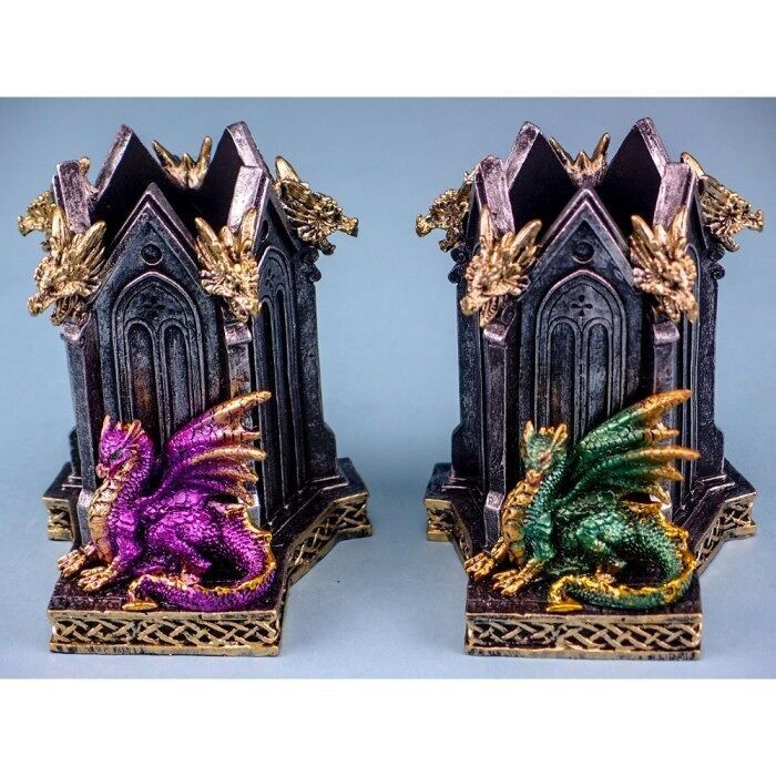 Pot à crayons Dragon, 11 cm, 2 assortis