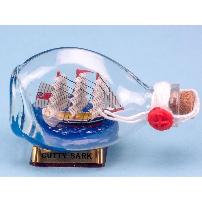Mini nave Cutty Sark in bottiglia Dimple, 9 cm