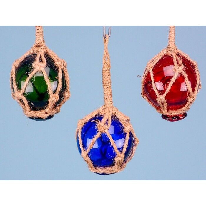 Float di vetro, 5 cm, 3 assortiti