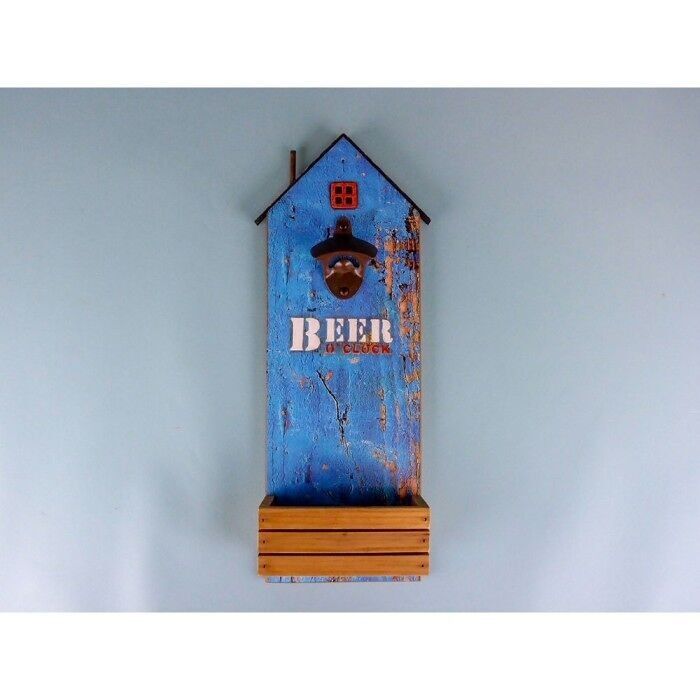 Apribottiglie "Beer O'Clock" da spiaggia, 43x13 cm