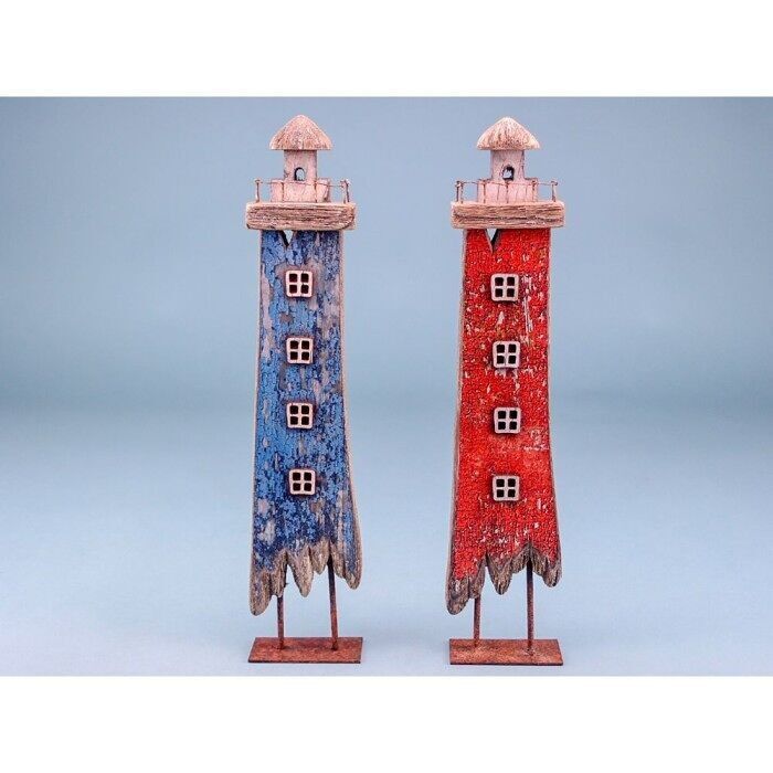 Ornamento faro, 34 cm, 2 assortiti