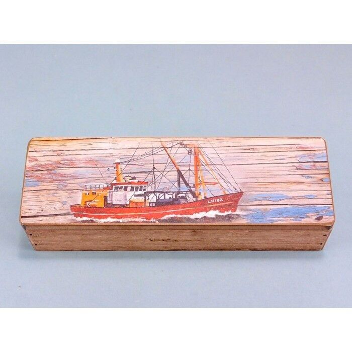 Scatola per barca da pesca, 22x7 cm