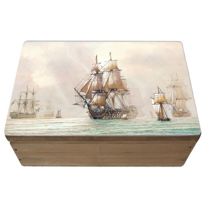 Scatola HMS Victory di David Bell, 15x10 cm