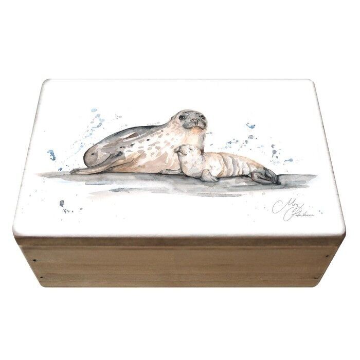 Scatola per mamma e bambino con sigillo Meg Hawkins, 15x10 cm