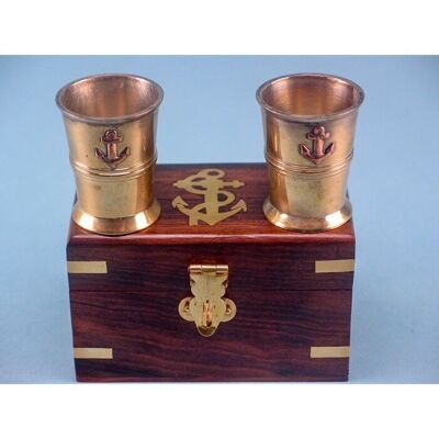 Set de 2 Shots de Whisky en Caja de Presentación, 11x7cm