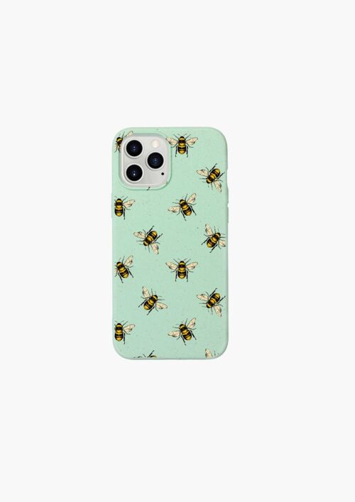 Eco-Friendly Phone Case For iPhone 12 Pro Max- Bee Green