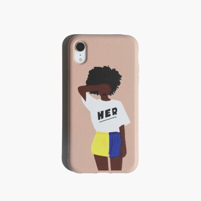 Eco-Friendly Phone Case For iPhone 8 - Black girl - HER