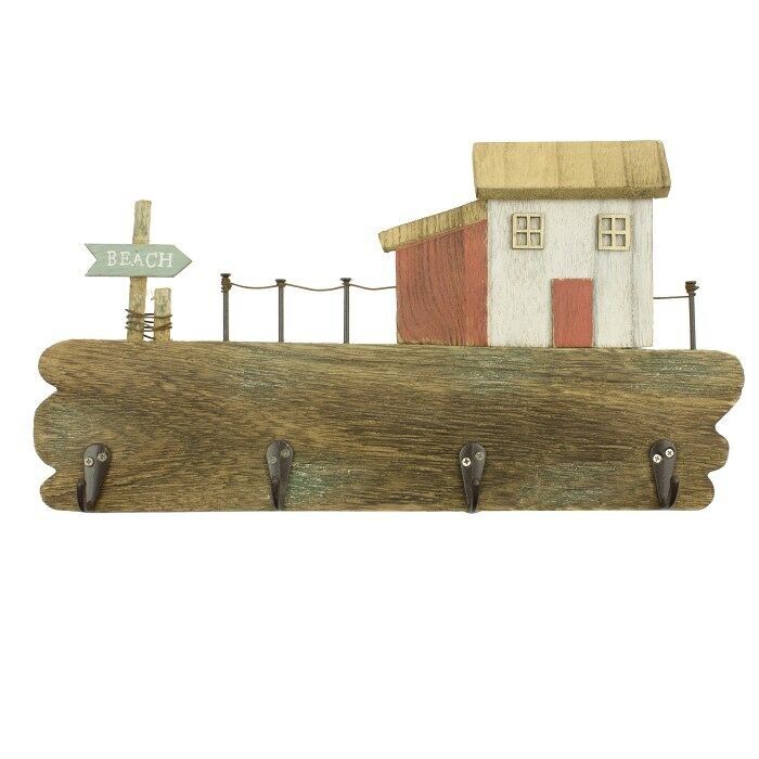 Ganci "BEACH" (4) con Cottage, 35x18cm