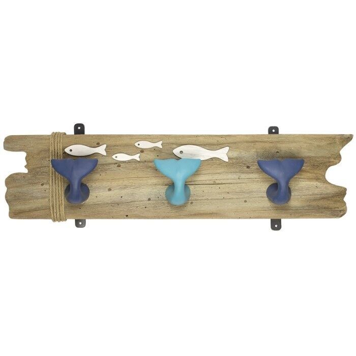 Ganci appendiabiti a forma di coda di balena/pesce (3), 50 cm