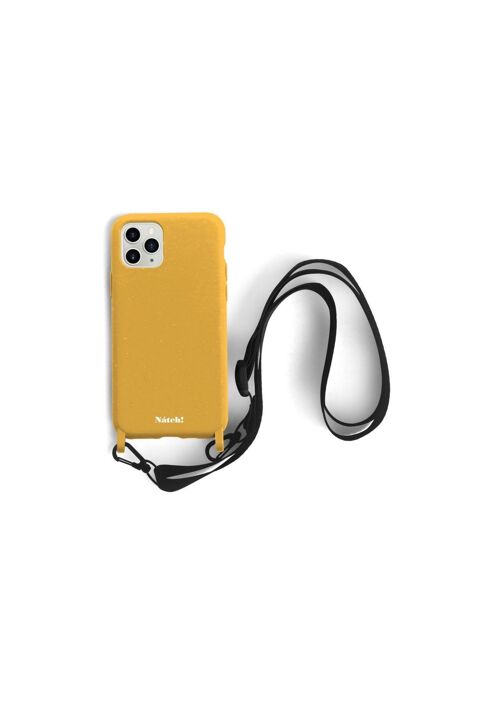 Eco-Friendly Lanyard Case for iPhone 11 Pro Max - Mustard Nerine