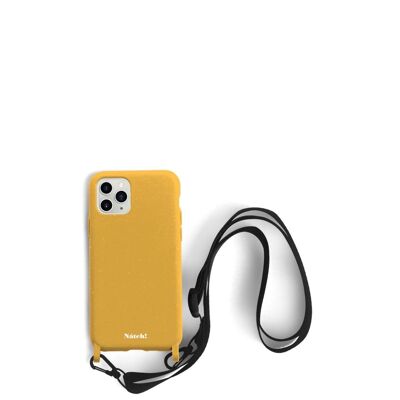 Eco-Friendly Lanyard Case for iPhone 11 Pro Max - Mustard Nerine