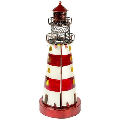 Vitral Faro, rojo, 32cm