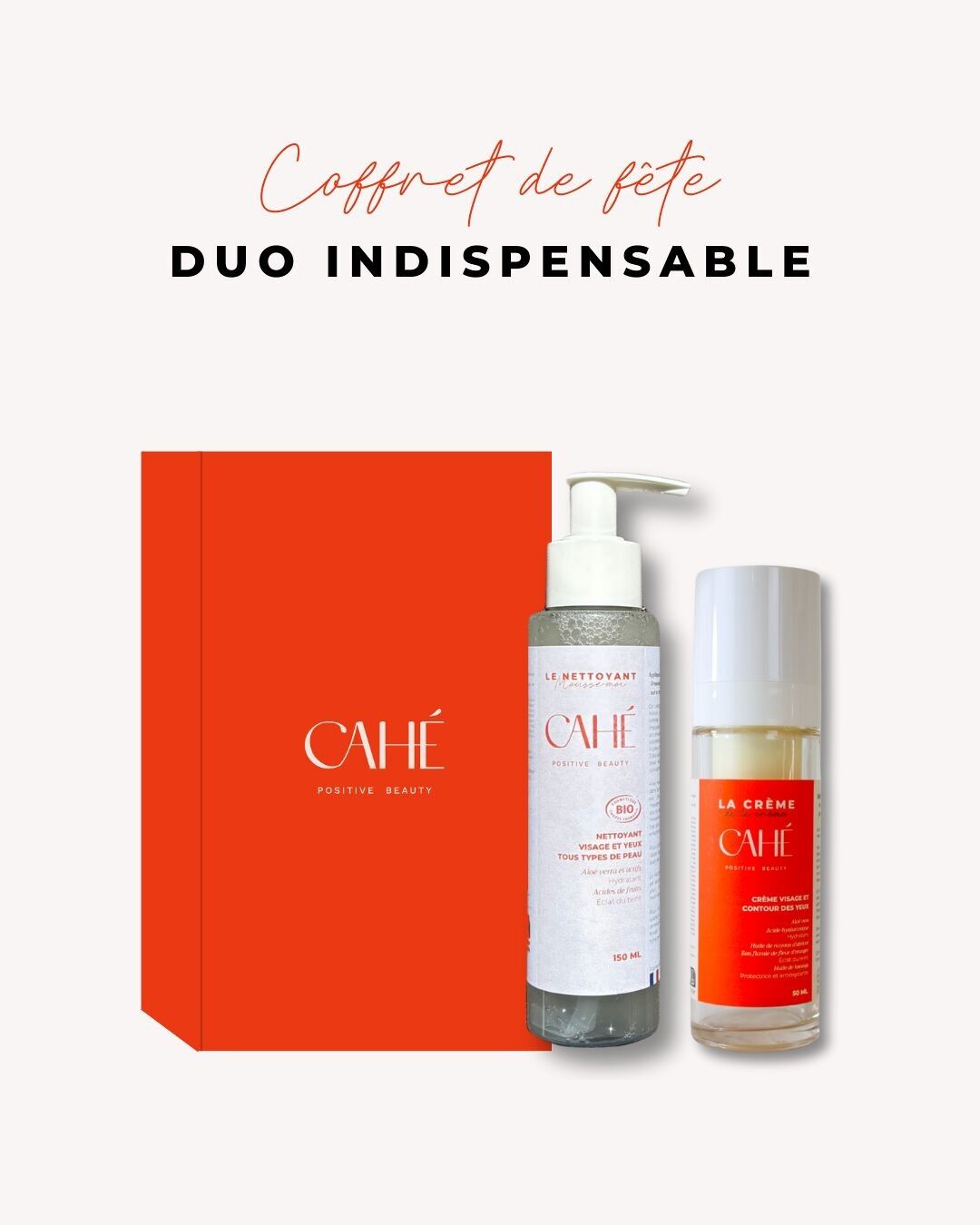 Holiday Gift Set - Essential Duo: Cleanser & Facial Moisturizer (Mother's Day Gift)