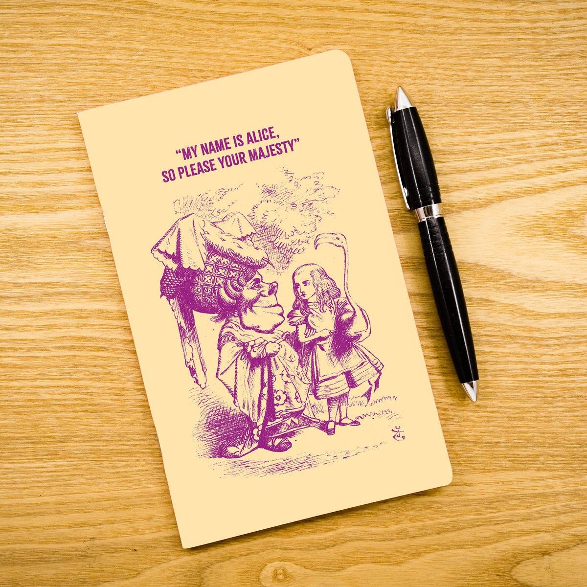 Cuaderno A5 - Las aventuras de Alicia en el País de las Maravillas - Alicia y la Duquesa