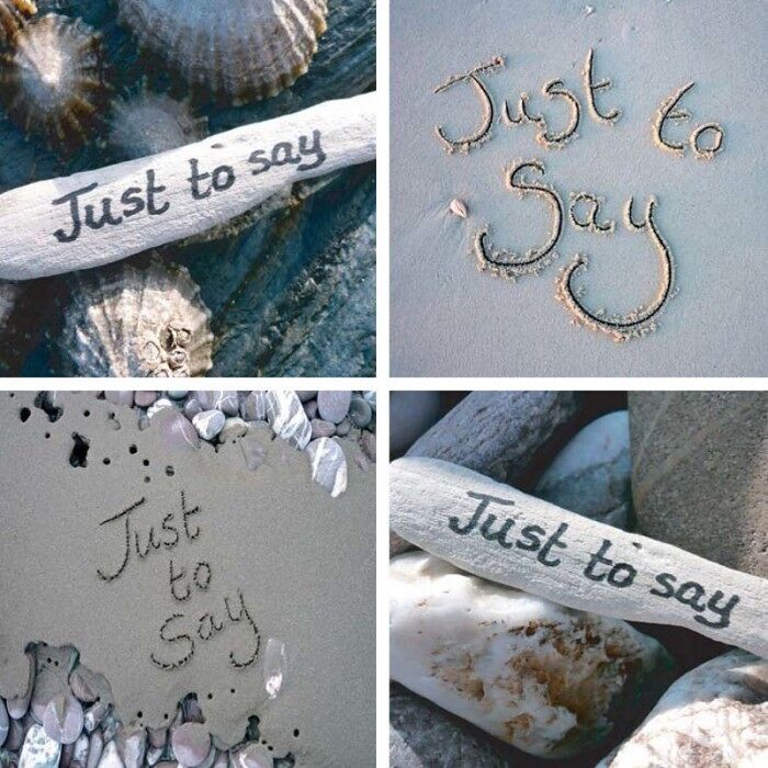 Carta SandScript "Just To Say" (Sabbia/Ciottolo)