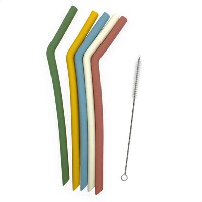 Pailles en silicone XL