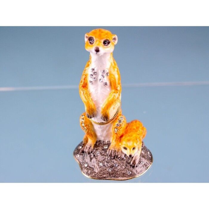 Meerkat cloisonné, 9x5cm