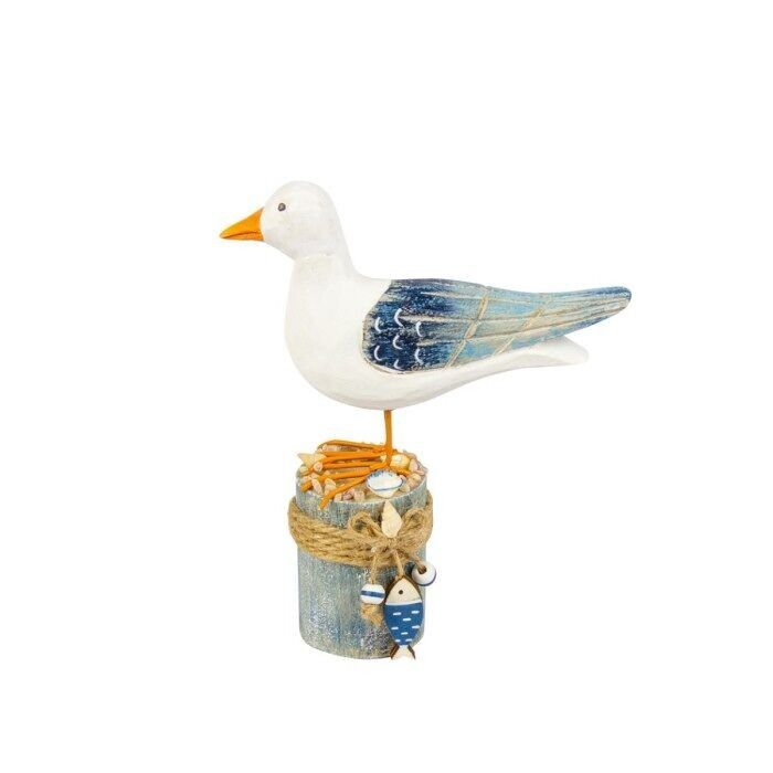 Gabbiano su palo, 16 cm