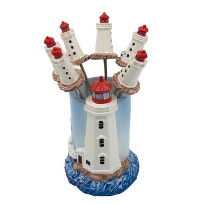 Bâtonnets à cocktail et support Lighthouse, 9 cm