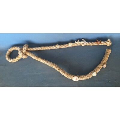 Cuerda de flotsam con nudo, 85 cm